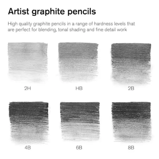 Winsor & Newton&trade; Studio Collection&trade; Graphite Pencil Tin Set {4}