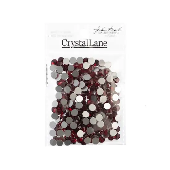 John Bead Crystal Lane SS30 Glass Round Flatback Rhinestones, 288ct. Siam {4}