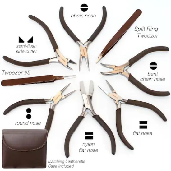 The Beadsmith&reg; Fashion Color Plier Set & Clutch Chocolate {7}