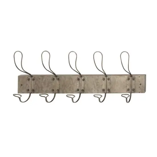 Gray Metal Vintage Wall Hook, 11" x 30" x 4" {3}