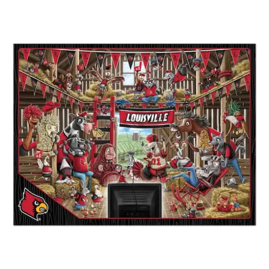 College Barnyard Fans 500 Piece Puzzle Louisville Cardinals {5}