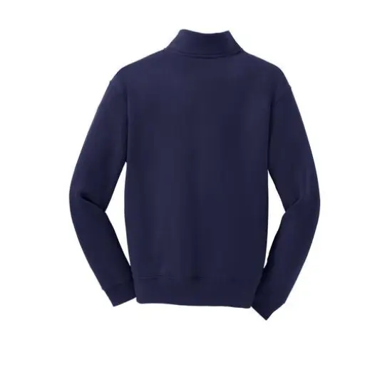 JERZEES&reg; NuBlend&reg; 1/4 Zip Cadet Collar Youth Sweatshirt Navy {5}