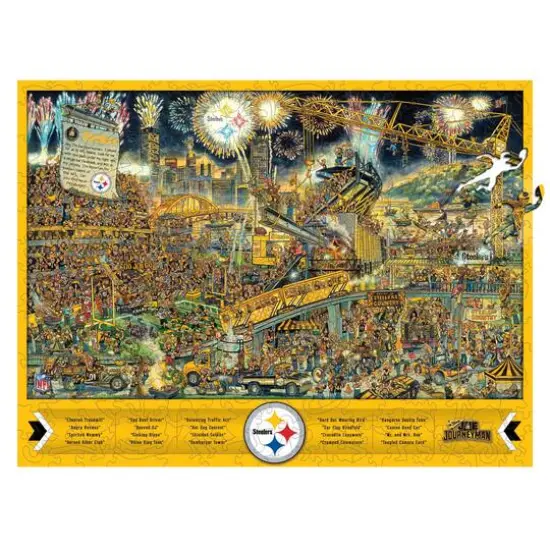 Joe Journeyman NFL Wooden Puzzle Pittsburgh Steelers {1}