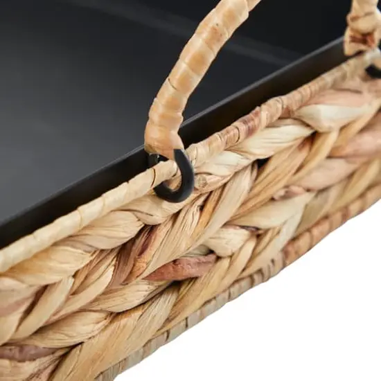 Handmade Bohemian Seagrass Nesting Tray Set {5}