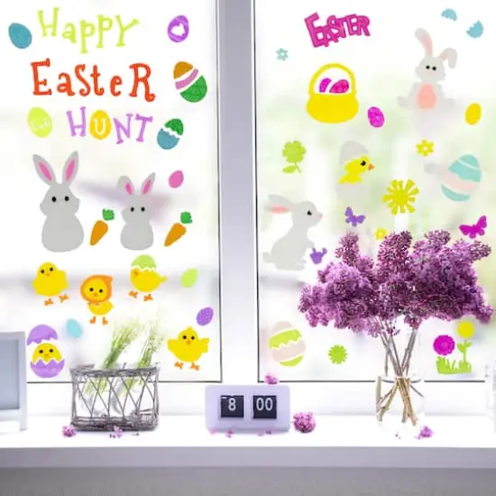 Double Sided Easter Gel Window Clings, 6ct. {3}