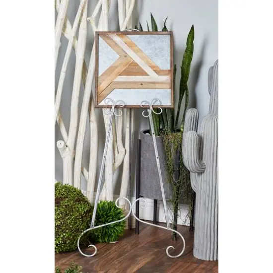 46'' Traditional Iron Easel Gray {3}