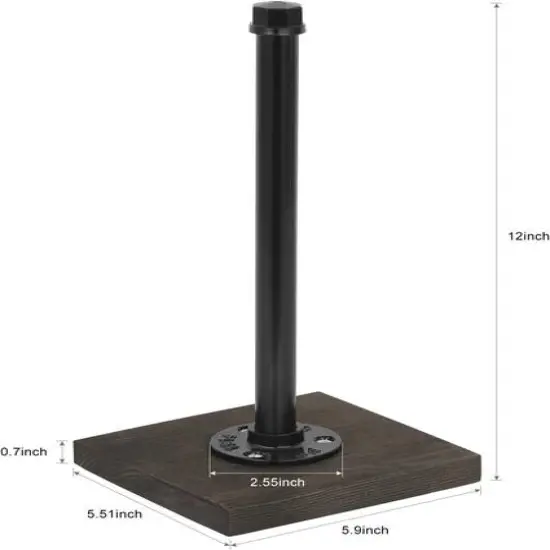 12" Industrial Free Standing Countertop Paper Towel Holder {3}