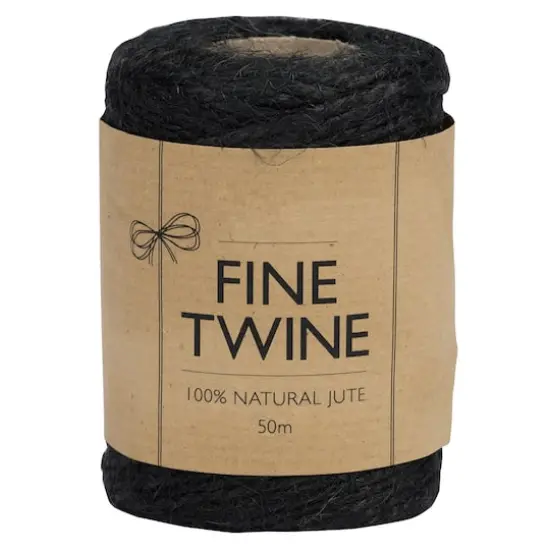 JAM Paper 1/8" x 54yd. Kraft Twine Black {4}