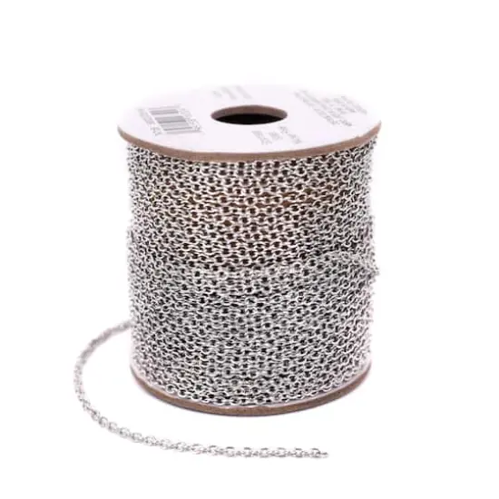 9.4yd. Stainless Steel Cable Chain Spool by Bead Landing&trade; {5}