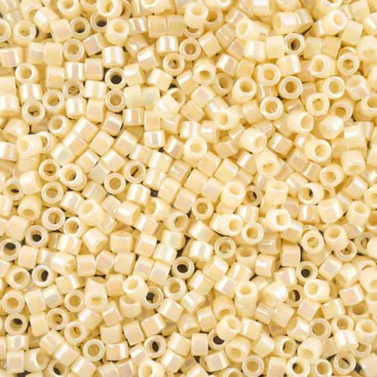 John Bead 11/0 Miyuki Delica Glass Seed Beads, 5g Cream AB {1}