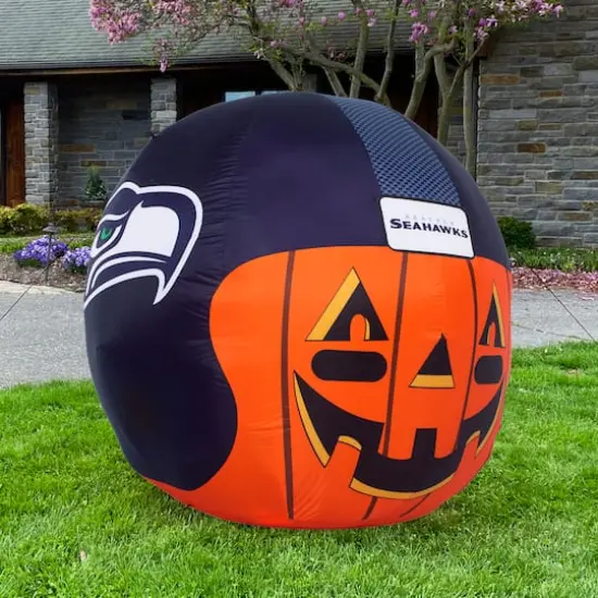 Sporticulture 4ft. Inflatable NFL Team Pride Jack-O' Helmet Seattle Seahawks {6}