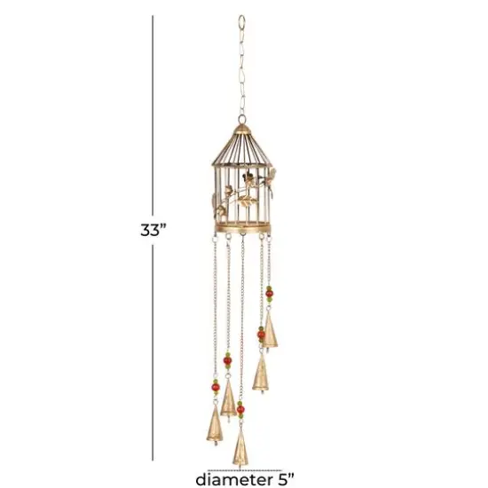 Gold Metal Eclectic Windchime {9}