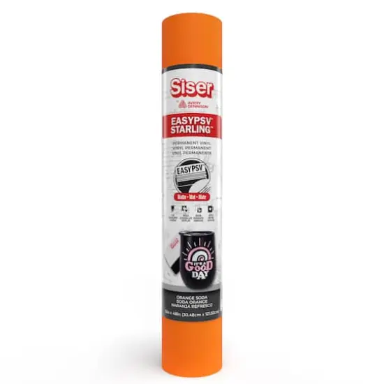 Siser&reg; EasyPSV&reg; Starling&trade; Matte Permanent Adhesive Vinyl by Avery Dennison Orange Soda {1}