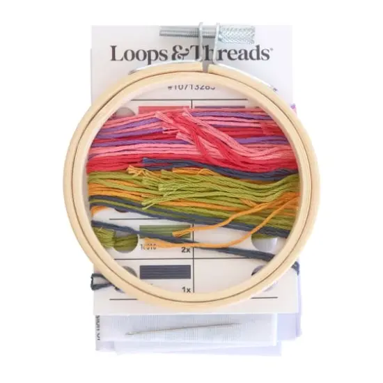 Mix Leaf Punch Needle Kit by Loops & Threads&reg; {4}