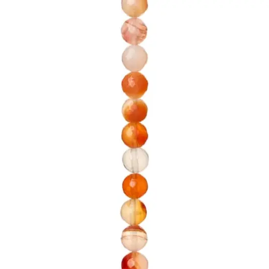 Orange Mixed Agate Round Beads, 8mm by Bead Landing&trade; {1}