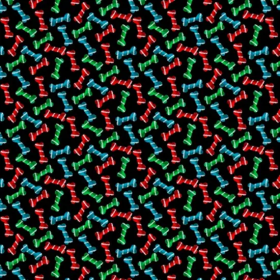 Fabric Editions Dog Bones Cotton Fabric {1}