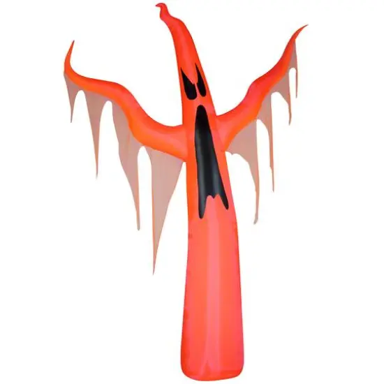 11ft. Airblown® Inflatable Neon with Black Light Orange Ghost {1}