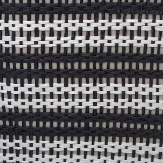 DII&reg; Large Black & White Striped Weave Round Paper Storage Basket {3}