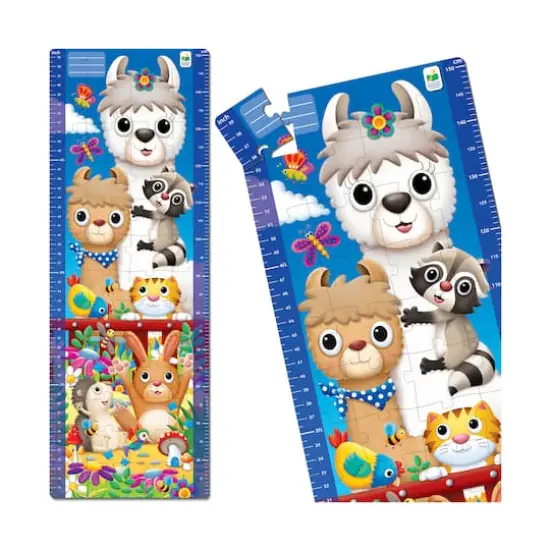 Long & Tall Puzzles - Animal Friends Growth Chart: 50+ Pcs {5}