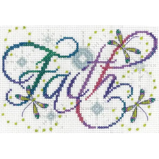 Design Works&trade; Faith Counted Cross Stitch Kit {3}