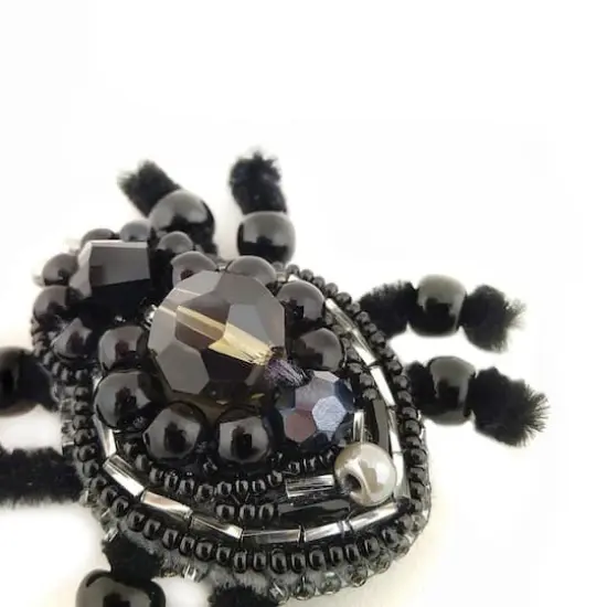 Crystal Art Beadwork Kit For Creating Broоch Spider {5}