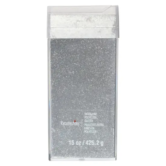 Extra Fine Polyester Glitter by Recollections&trade; Silver {4}