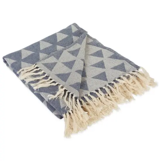 Triangle Throw French Blue" {1}