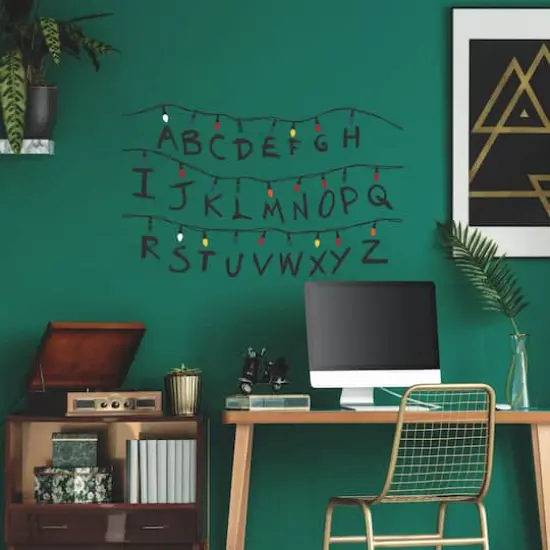 RoomMates Netflix Stranger Things Christmas Lights Peel and Stick Giant Wall Decals w/Alphabet {3}