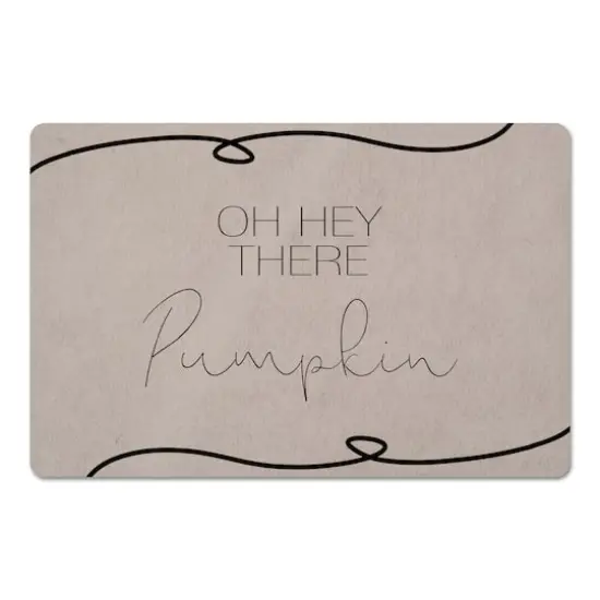 Hey There Pumpkin Floor Mat {1}