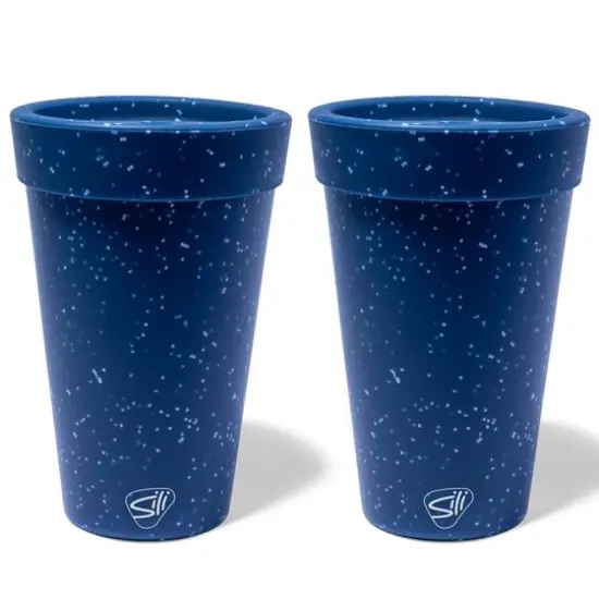 Silipint&reg; 16oz. Silicone Coffee Tumblers, 2ct. Moon Beam {2}