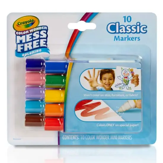 Crayola&reg; Color Wonder Mess Free Classic Mini Markers, 3 Packs of 10 {3}