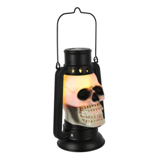 11" Skull Solar Lantern by Ashland&reg; {3}