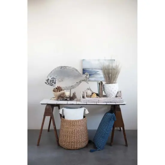 Hello Honey&reg; 10" Textured Polka Dot Terra Cotta Planter {4}