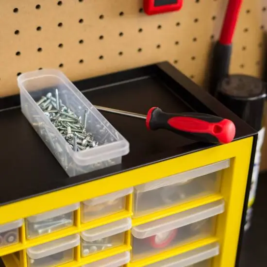 IRIS Black and Yellow 26-Drawer Parts Cabinet {7}