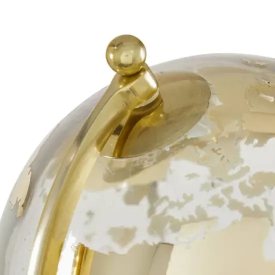 15" Gold Aluminum Glam Globe {4}