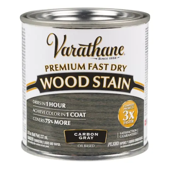 Varathane&reg; 8oz. Premium Fast Dry Wood Stain Carbon Gray {1}