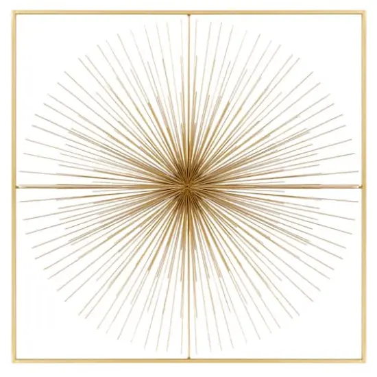 CosmoLiving by Cosmopolitan Gold Iron Modern Wall D&eacute;cor {1}