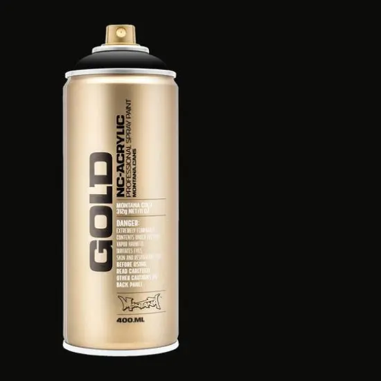 Montana&trade; Cans GOLD Shock Color Spray Paint, 400mL S9000 Shock Black {4}