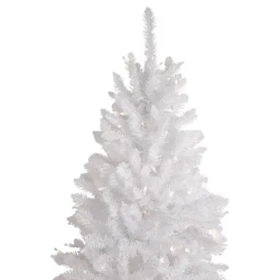 9ft. Pre-Lit Rapids White Pine Pencil Artificial Christmas Tree, Clear Lights {3}