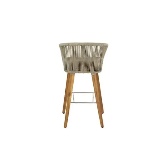 Gray Wood Modern Bar Stool {9}