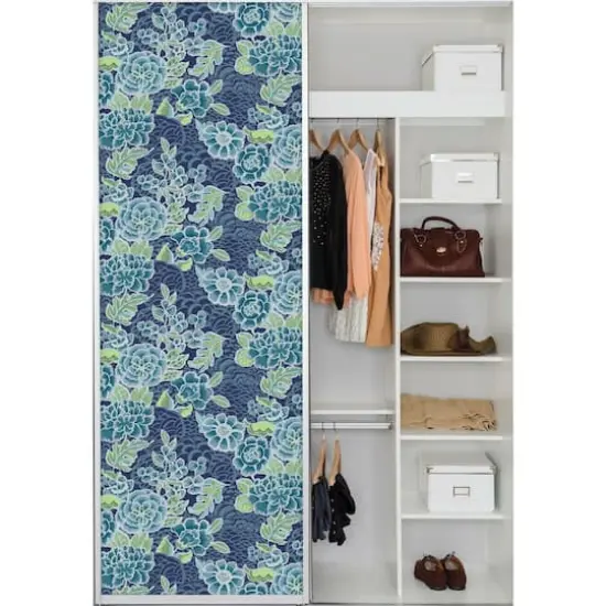 RoomMates Zen Garden Peel & Stick Wallpaper Blue/Green {8}