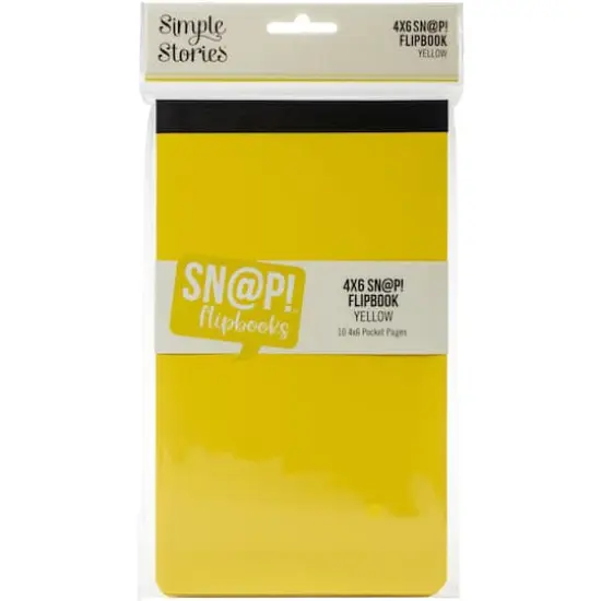 Simple Stories&trade; Sn@p!&trade; Flipbook Album, 4" x 6" Yellow {1}