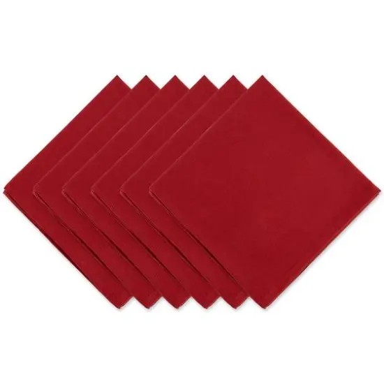 DII&reg; Solid Oversized Napkin, 6ct. Barn Red {1}