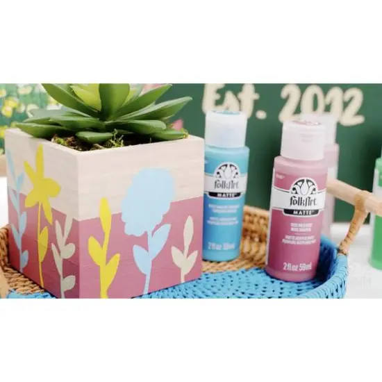 FolkArt&reg; 16oz. Matte Acrylic Paint 36358 Medium Yellow {13}