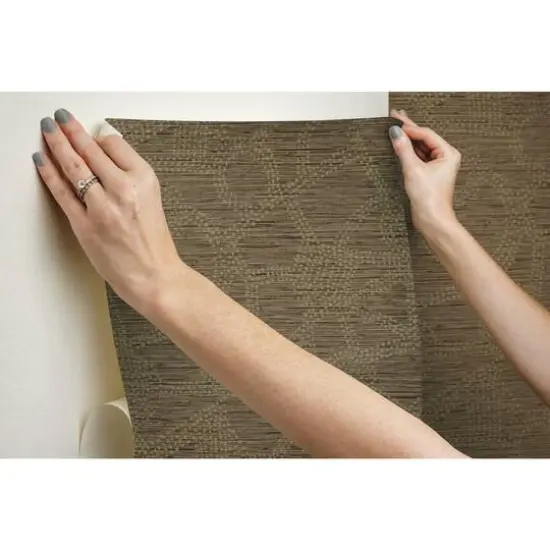 Roommates Amhara Peel & Stick Wallpaper Brown {11}