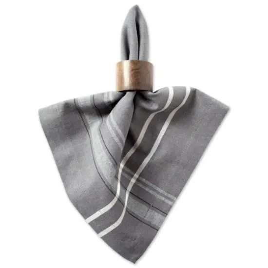 DII&reg; French Chambray Dinner Napkins, 6ct. Gray {4}