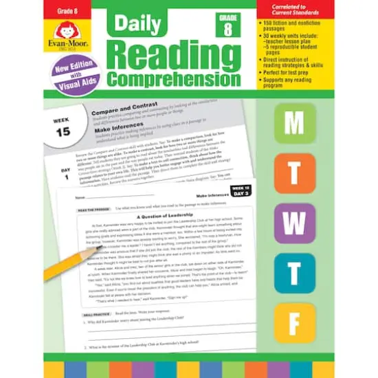 Daily Reading Comprehension, Grade 8 {1}