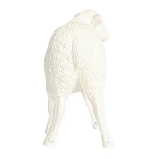 Hello Honey&reg; 6.75" Long White Pastoral Elegance Sheep Taper Candle Holder {9}