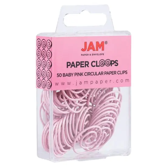 JAM Paper Circular Paper Cloops Pink {4}