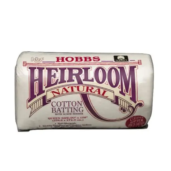 Hobbs Heirloom&reg; 100% Natural Cotton Batting, 90" x 108" {1}